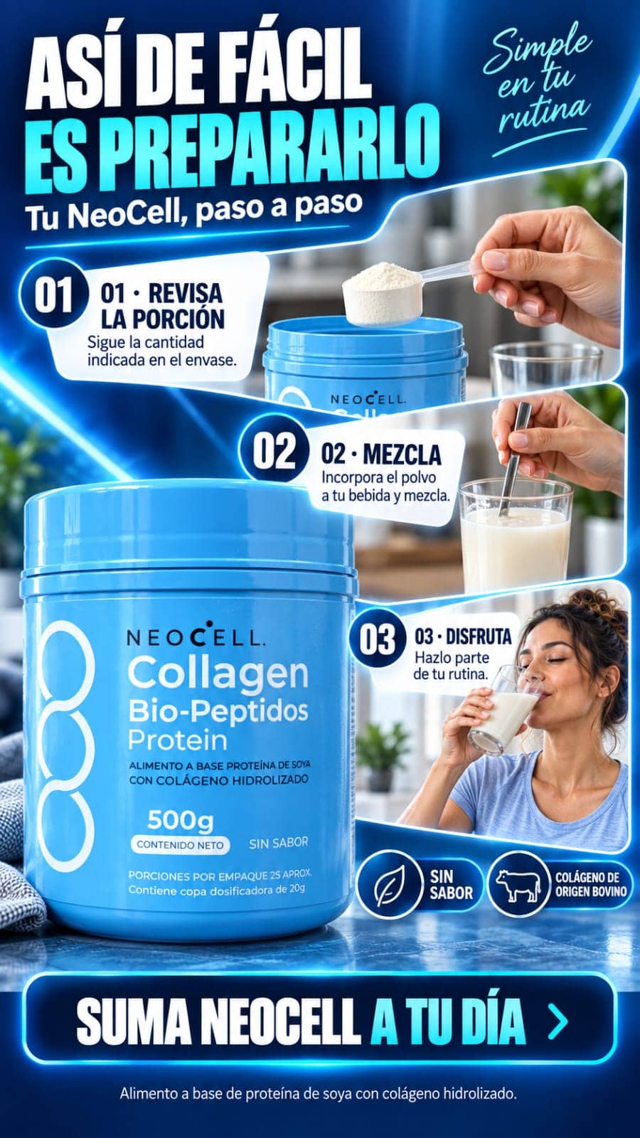 NeoCell Collagen Bio-Péptidos Protein — imagen 4