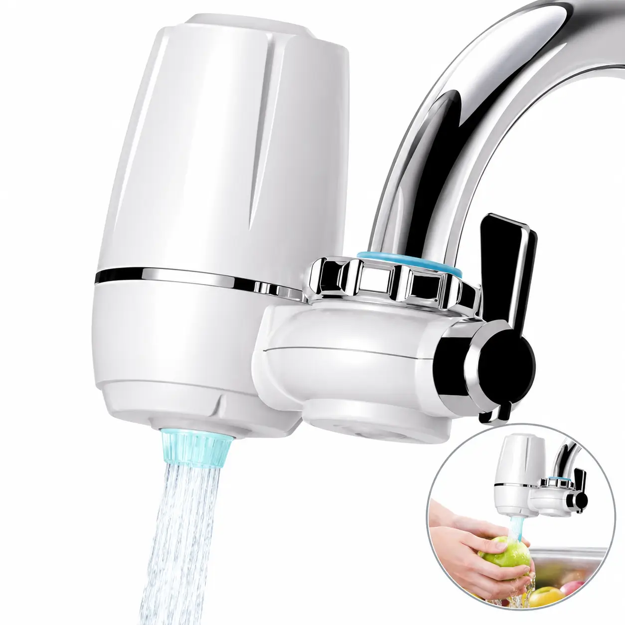 Filtro Purificador de Agua para Grifo con Válvula de 2 Modos — imagen 1